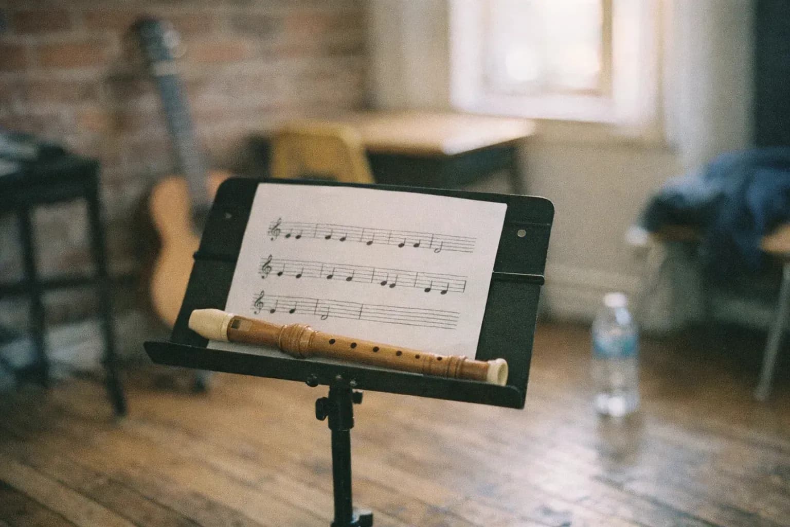 Lesson room at École de musique du Marché, near Jean-Talon metro in Montreal