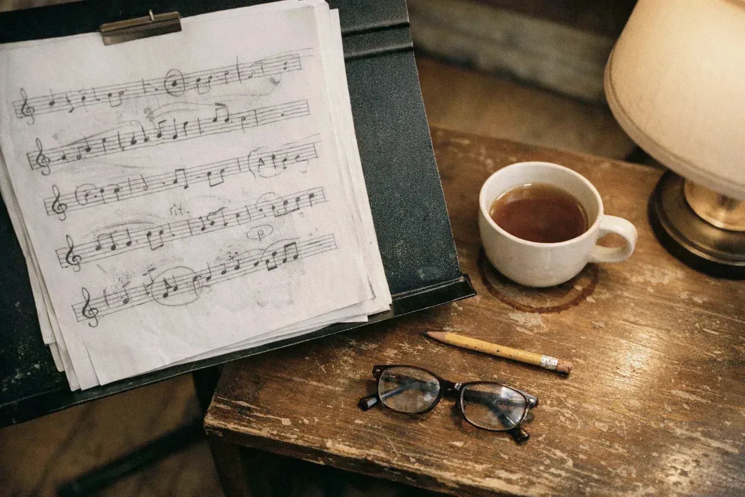 Élève qui étudie la musique à l'École de musique du Marché