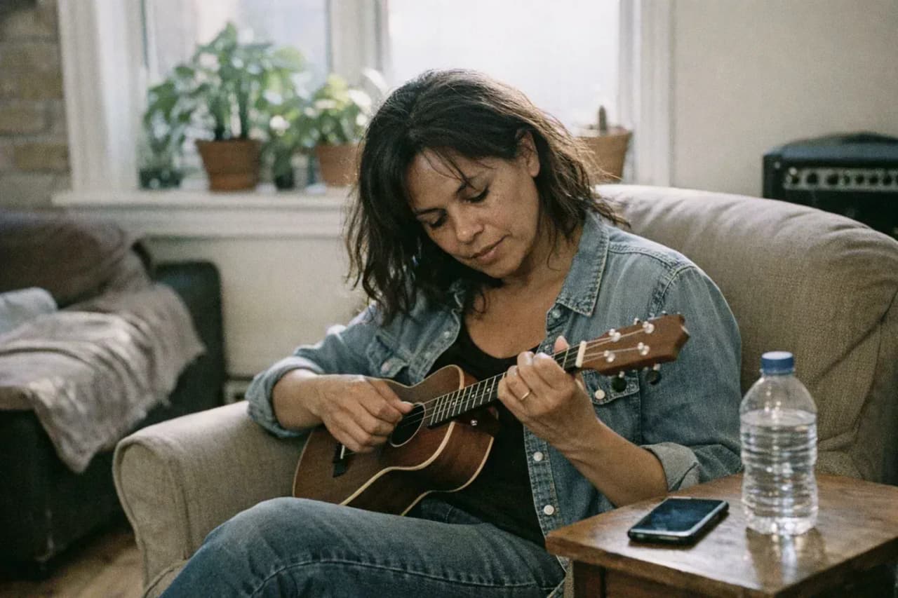 Student in a private lesson at École de musique du Marché in Montreal